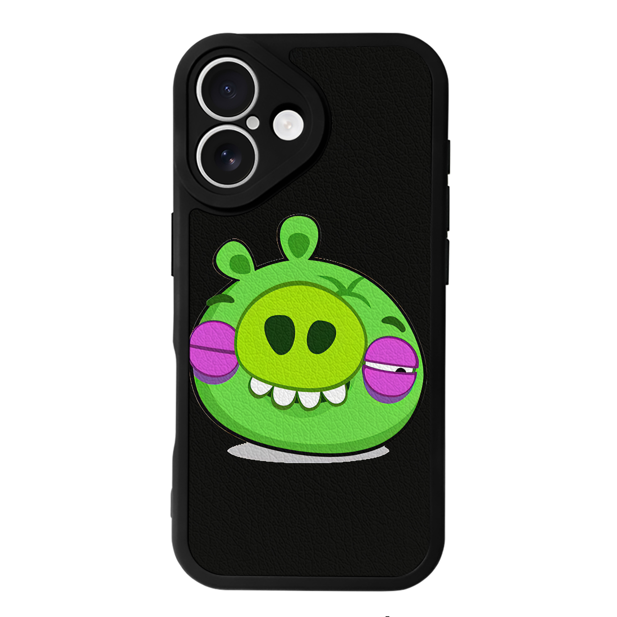 （画像用） Angry Birds アングリーバード 【iPhone 16シリーズ対応】シリコンスマホケース（レザー調） 材質：シリコン